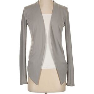 BCBGeneration Gray Long-sleeve Stretchy Blazer, Medium